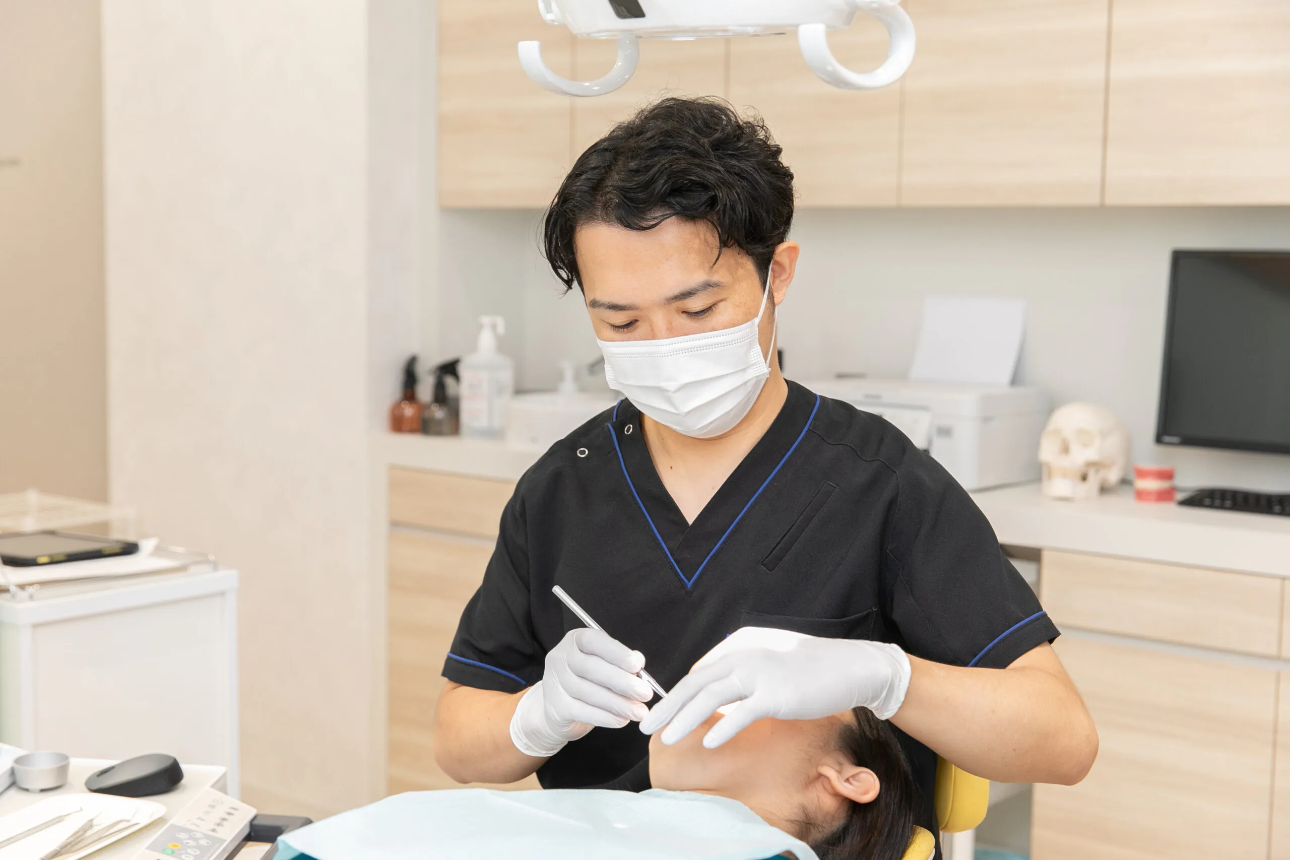 特徴2 できるだけ歯を残す・歯を削らない虫歯治療を行います